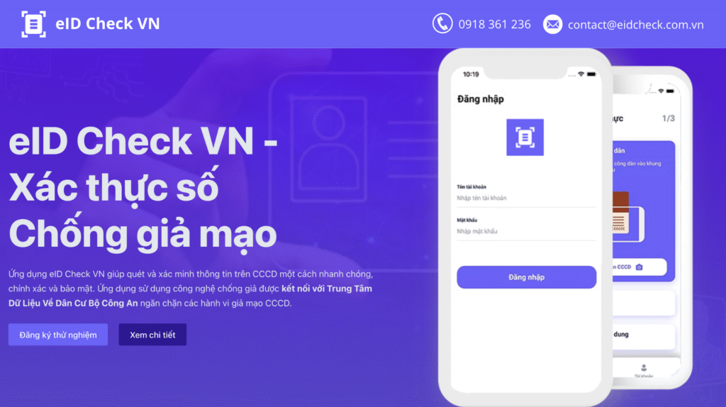 eID Check VN – Giải pháp xác thực CCCD hàng đầu