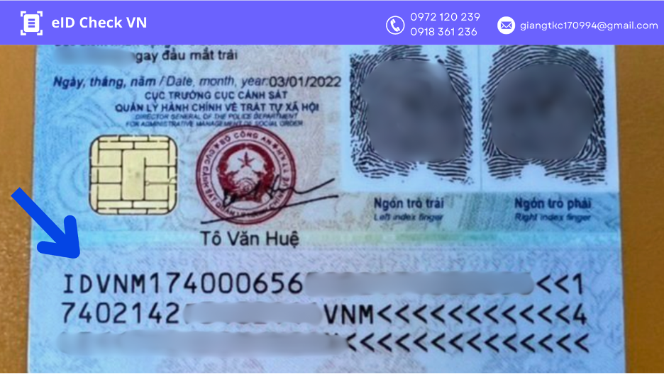 MRZ trong CCCD gắn chip