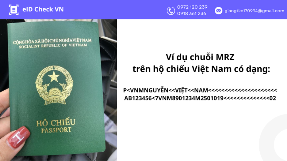 MRZ trong hộ chiếu 