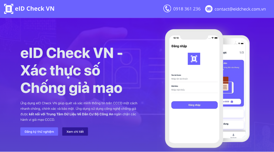 Hệ sinh thái giải pháp xác thực eID Check VN