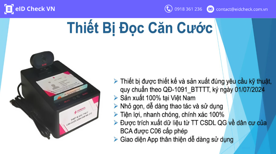 thiết bị đọc căn cước gắn chip HN-212