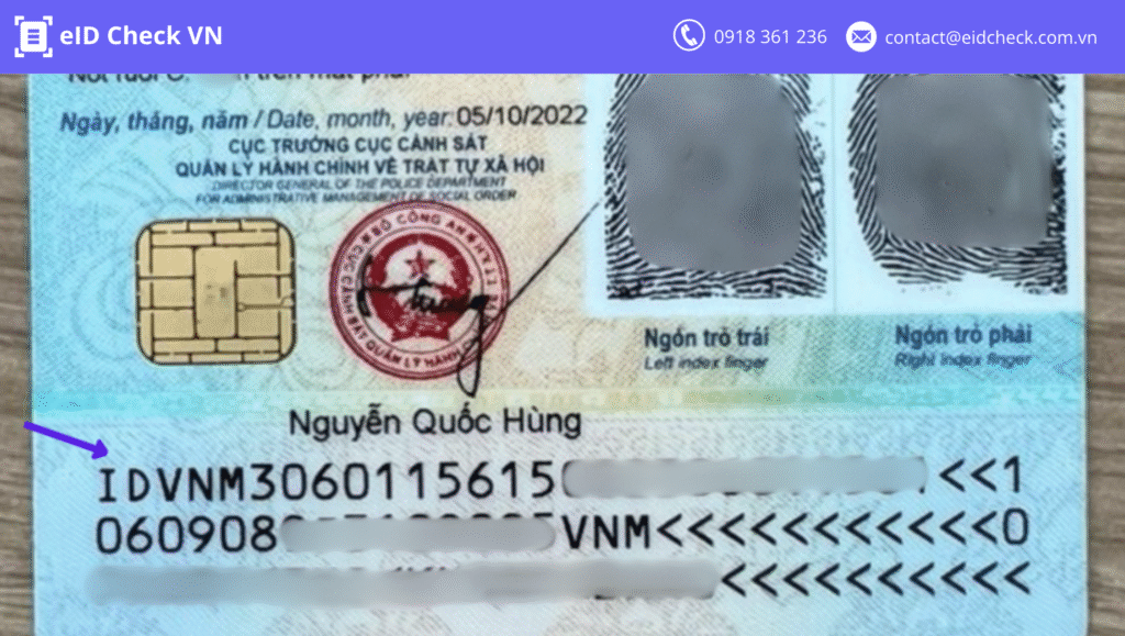 Mã MRZ trên CCCD nằm ở đâu? Vị trí chính xác